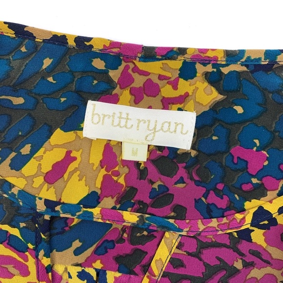 Britt Ryan 100% Silk Leopard Print Dress - Picture 2 of 6